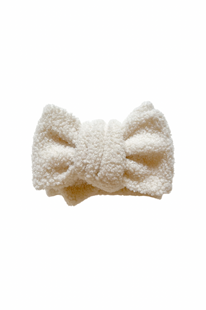 Oversized Teddy Bow - Ivory