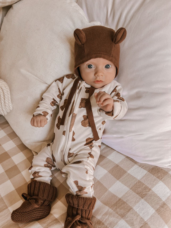 Zip Onesie - Teddy