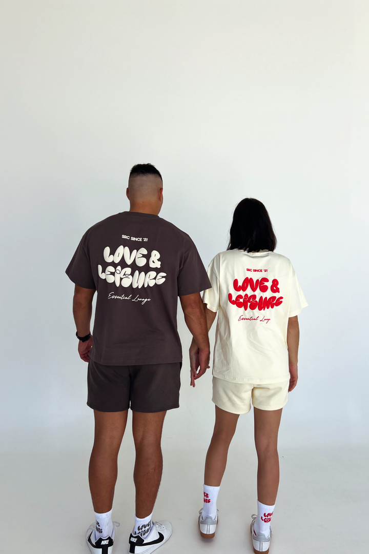 Love & Leisure Adults Oversized Tee - Moondust