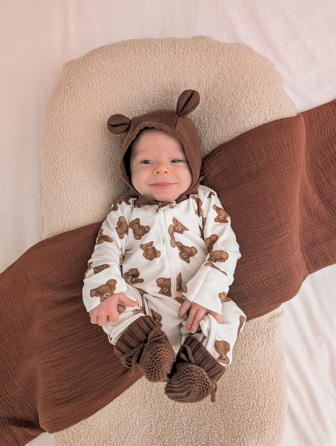 Zip Onesie - Teddy