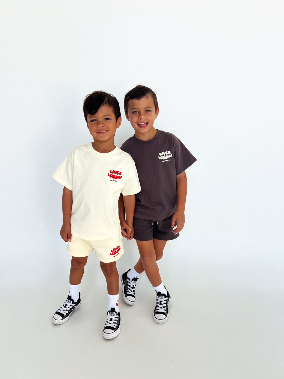 Love & Leisure Kids Oversized Tee - Cherry Cream