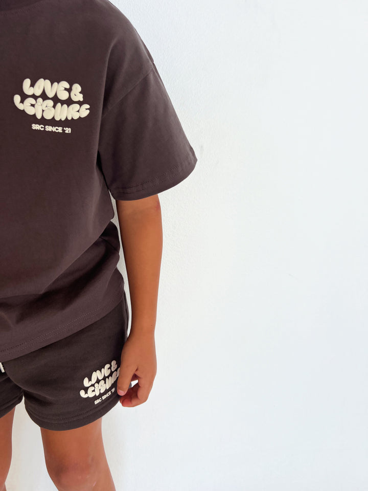 Love & Leisure Kids Oversized Tee - Moondust