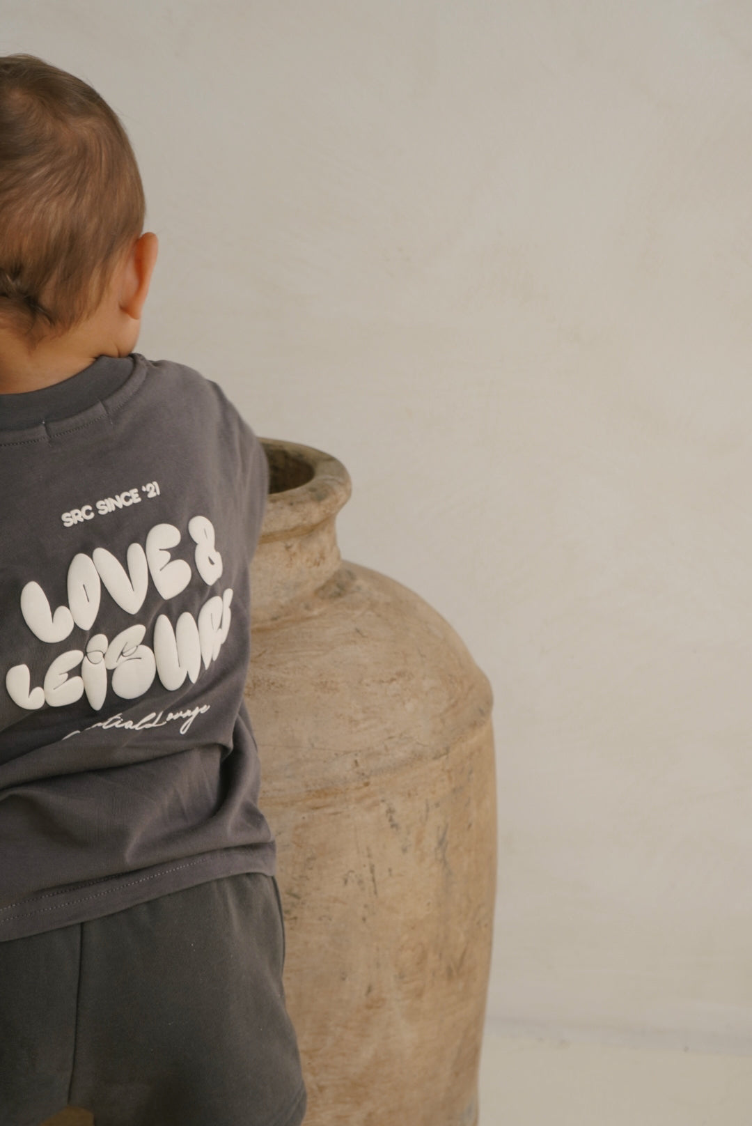 Love & Leisure Kids Oversized Tee - Moondust